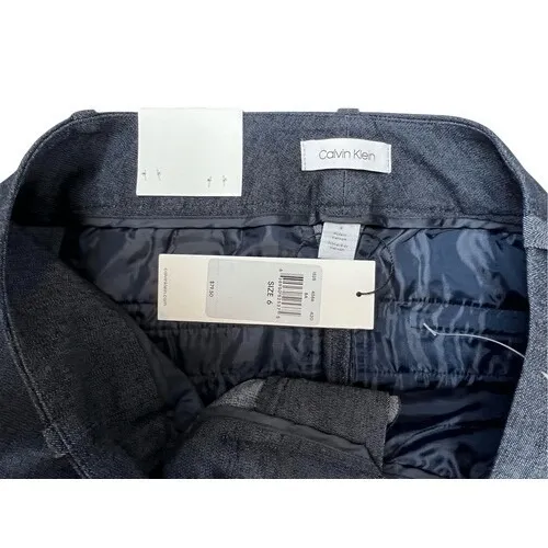 Calvin Klein Lightweight Denim Modern‎ Ankle Pants Indigo Blue 6 Career Designer - Image 3