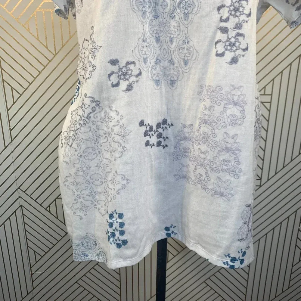 Johnny Was‎ Lubeck White Oversized Tunic Top - Image 8