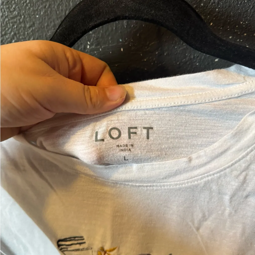 LOFT White T-Shirt with Fall Yall Graphic Design - Image 3