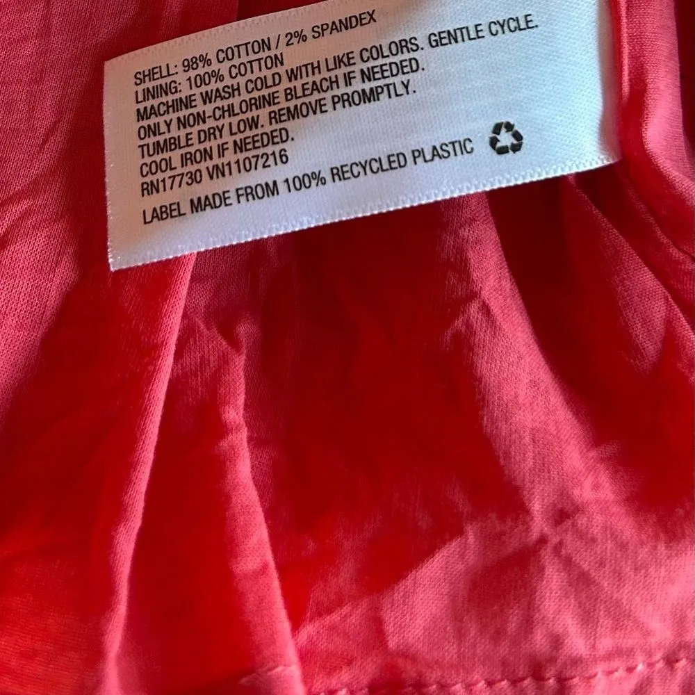 A New Day Women's Pink Coral Ruffle Short Sleeve MIDI Dress Size Medium - Image 10