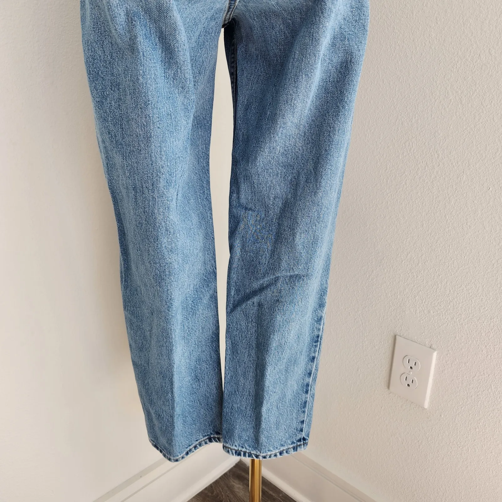 Vintage Levi's 550 Relaxed Fit Tapered Leg High Rise Jeans Medium Wash 10 Blue - Image 8