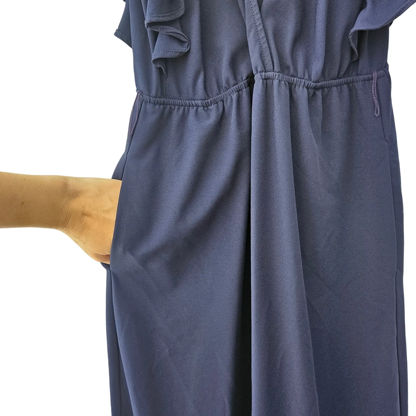 Anthropologie Hutch Marley‎ Cropped Jumpsuit Size XS - Image 8