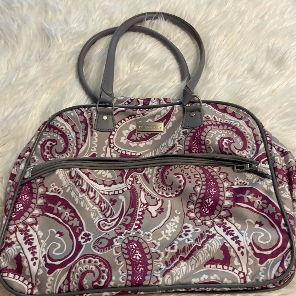 Protocol Travel Bag beautiful gray and purple combination size 17” long 13”wide - Image 12