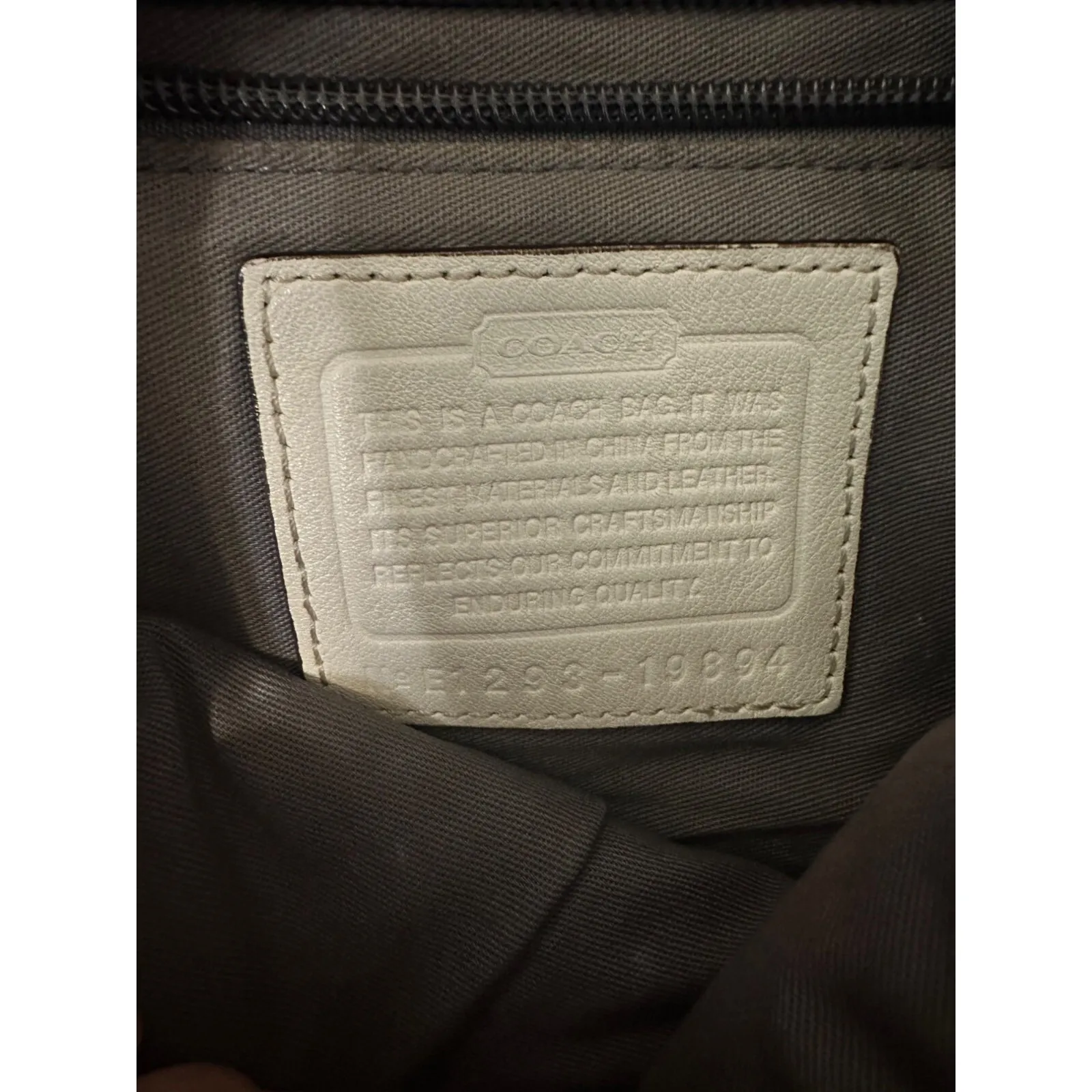 Coach silver leather purse with tassles‎ - Image 10