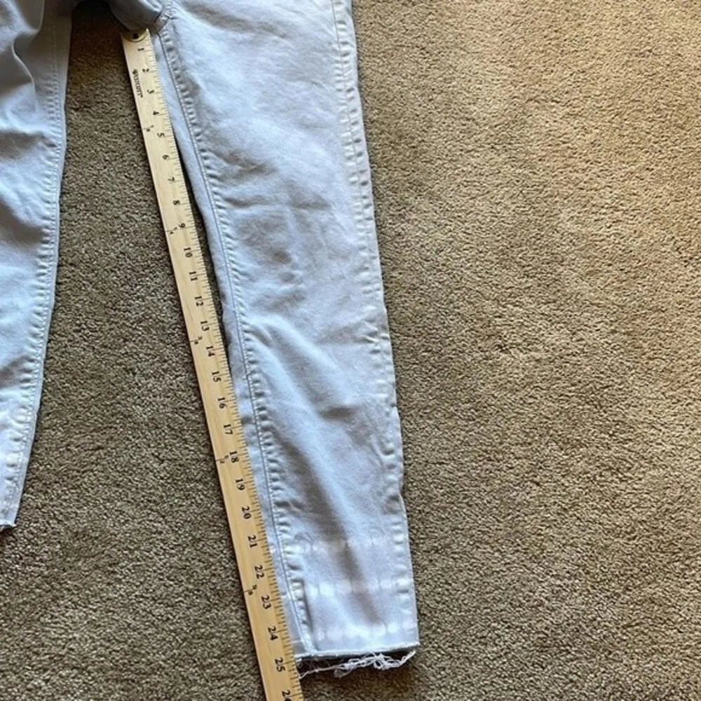 Loft Grey Jeans Skinny Tie Dye Ankle Detail‎ Size: 2 - Image 3