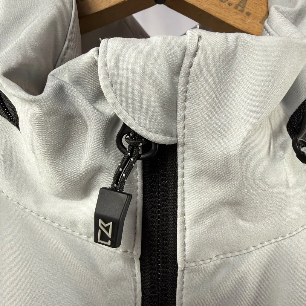 Cutter & Buck Vapor Water Repellent Stretch Full Zip Rain Jacket in Gray Size S - Image 9