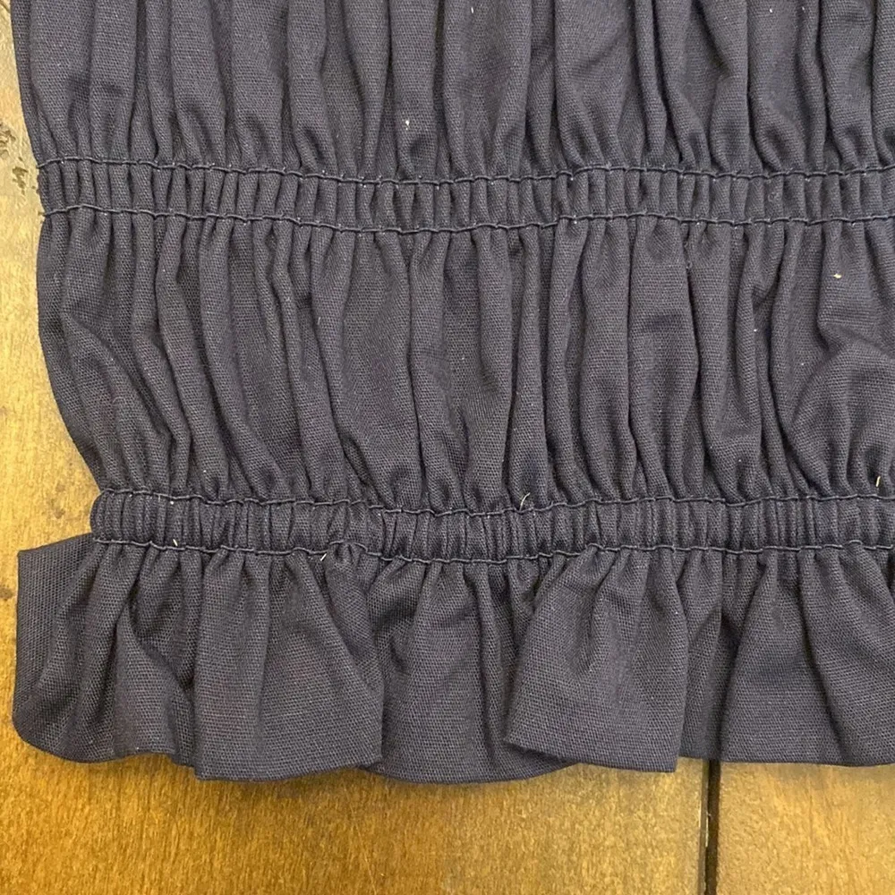 Kourt‎ Ellery navy ruffle tube top size XS brand new with tags; elastic - Image 3