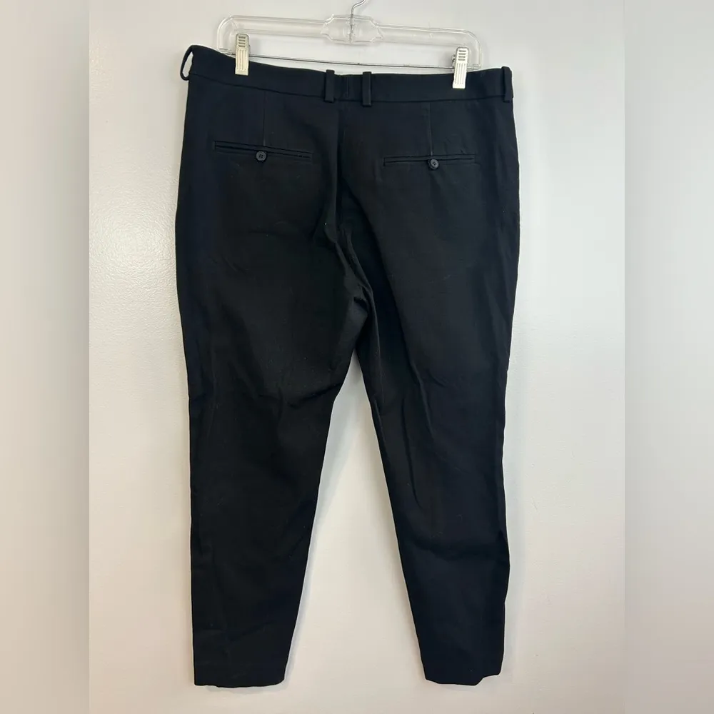 & Other Stories Black Ponte Cropped Dress Pants Size 12 Anthropologie - Image 7