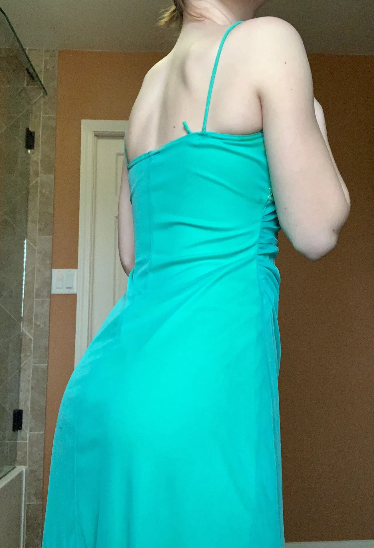 Vintage Green Sequin Dress - Image 4