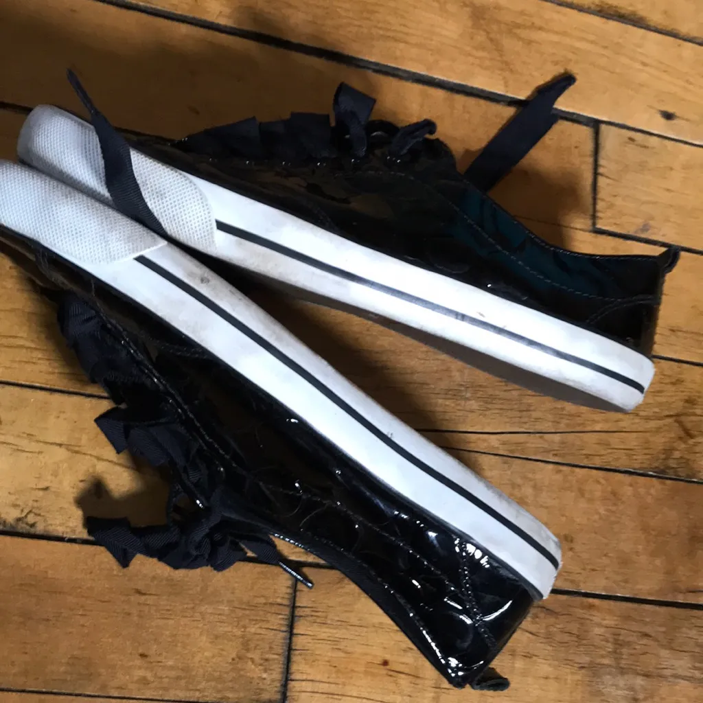 Coach Black Patent Quilted Loafers - Image 6