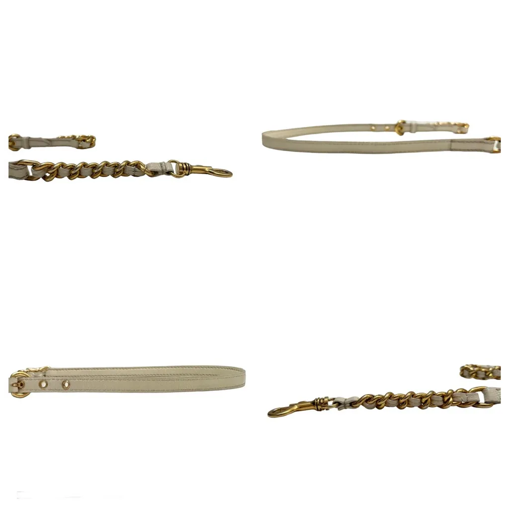 Miu Miu Pebbled Leather Crossbody Shoulder Hand Bag Satchel East West Off White - Image 16