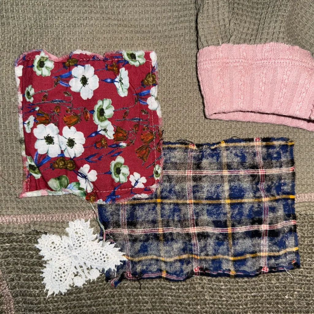 POL  AUTUMN BRUNCH WAFFLE KNIT HENLEY TOP NWOT Large - Image 6