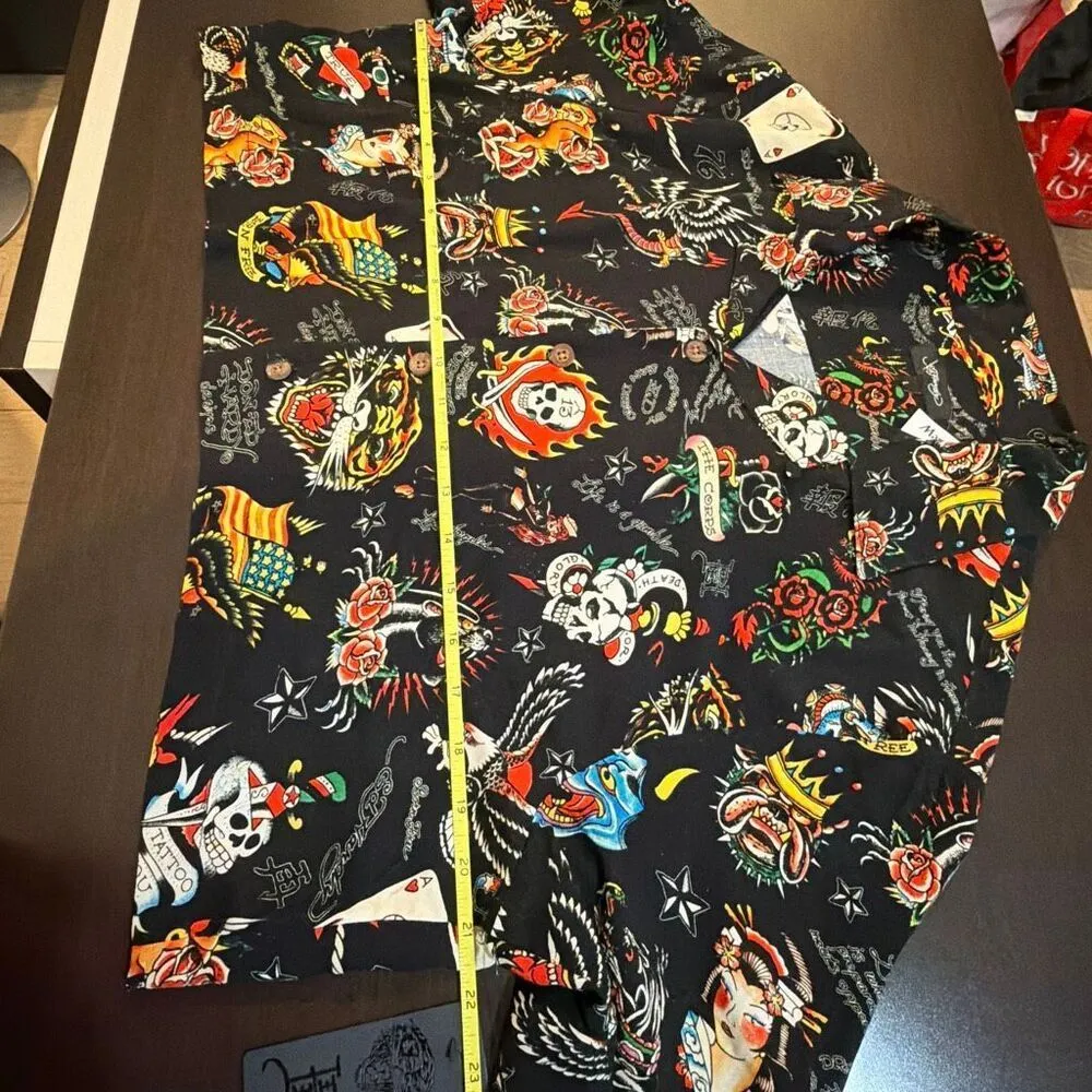 NWT Ed Hardy ladies crop top button up shirt - Image 8