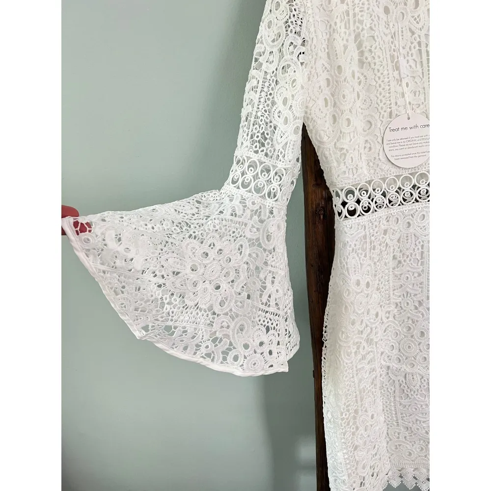 Two Sisters The Label Lace Dress Size 4 NWT White - Image 7