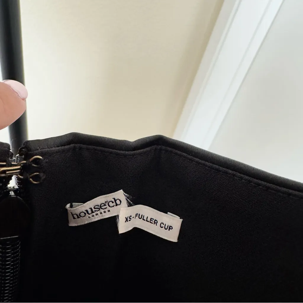 HOUSE OF CB ‘Jadore’ Black Lace and Satin Strapless Mini Dress NWOT size‎ XS - Image 6