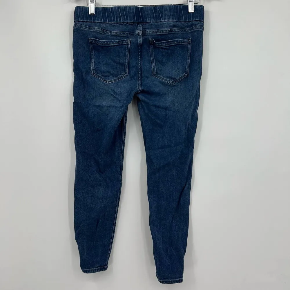 Liverpool pull on blue jean denim leggings slimming basic size 10 petite - Image 4