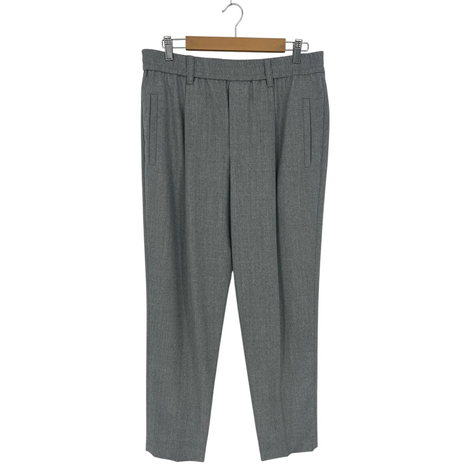 Brunello Cucinelli 100% Wool Monili Gray Pants - Image 2