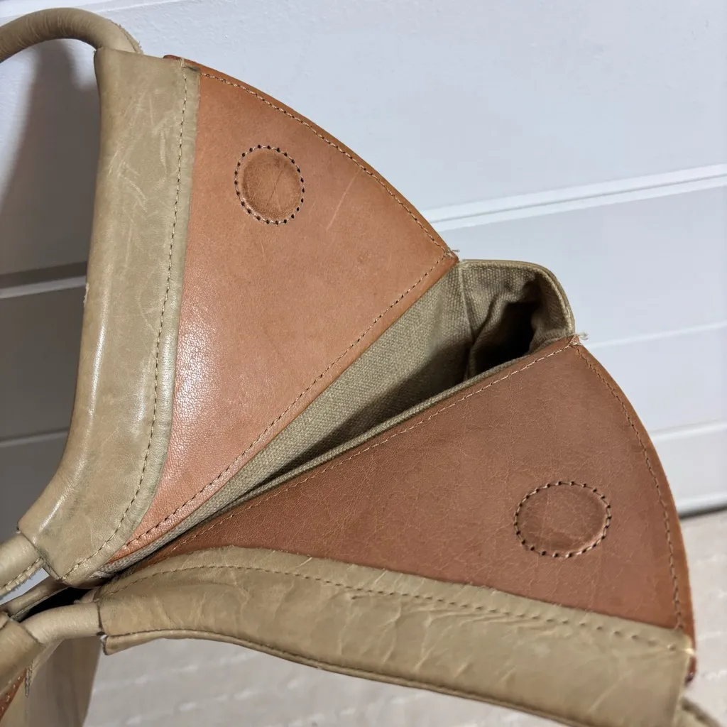 Diesel Vintage 100%‎ Leather Spare Parts Circle Brown Shoulder Bag - Image 15