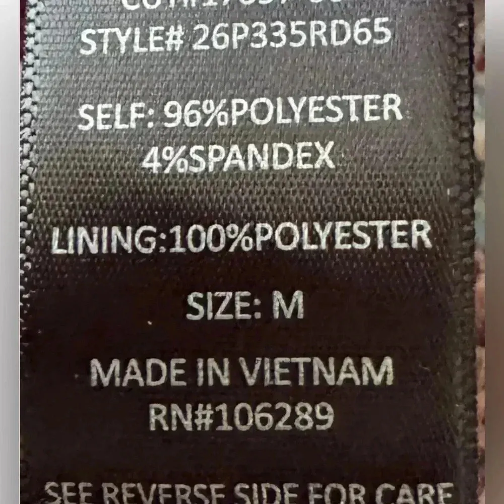 Trixxi Womens Pink Floral Print V Neck Tie Back Romper Shorts Size Medium - Image 10