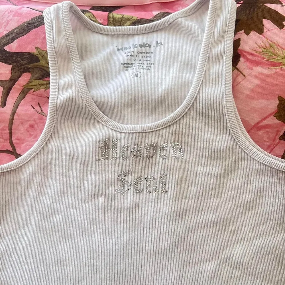 the heaven sent rhinestone tank Size M - Image 2