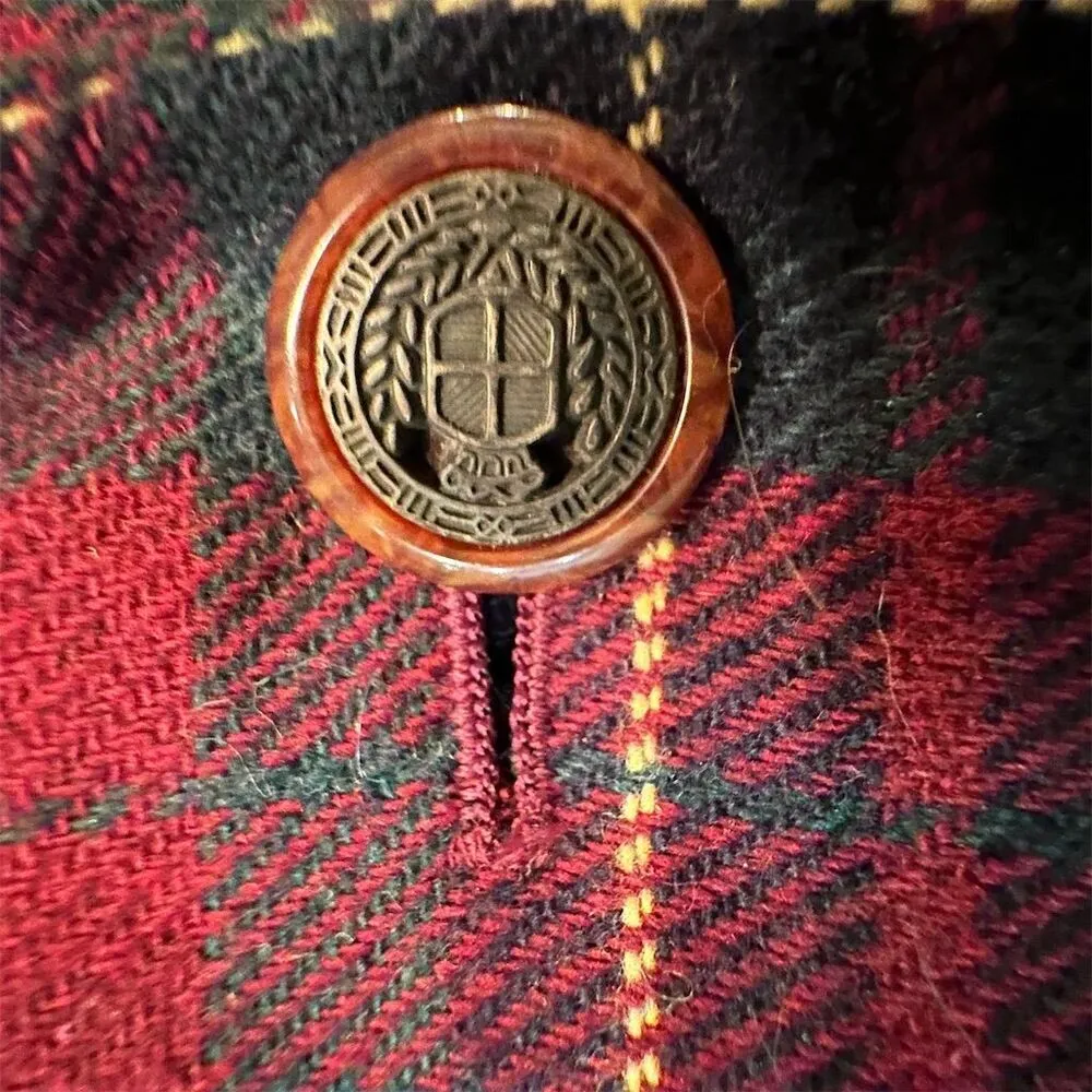 Sag Harbor Vintage Women's Tartan Plaid Blazer Jacket Size 14 Petite Multicolor - Image 7