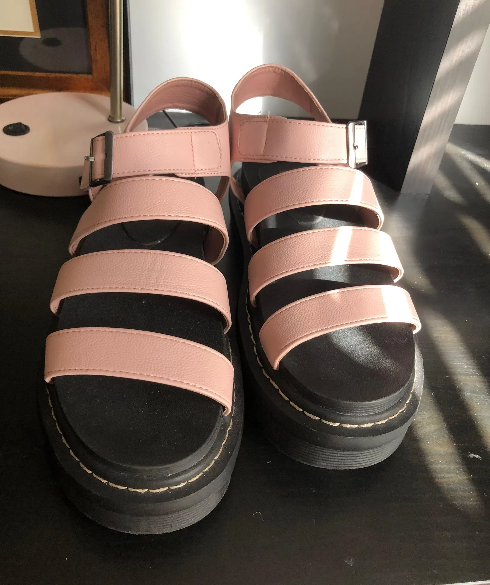 Unionbay Pink  Platform Sandals - Image 2