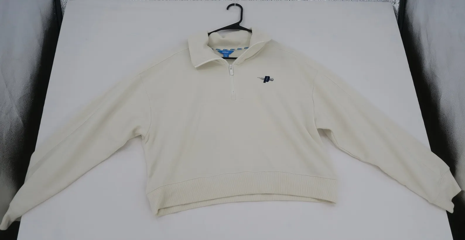 Prince Pickleball Quarter Zip Sweatshirt Cropped Pullover Long Sleeve Women XXL White - Image 1