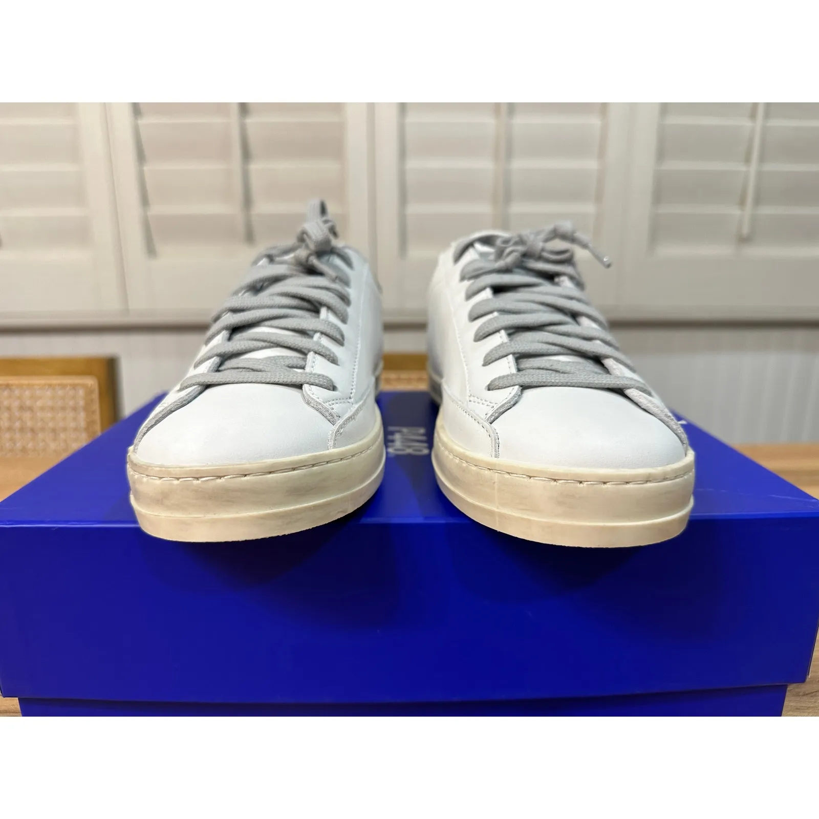 P448 John Sneakers Cheetah Accent Leather Upper Size 36 EU 6/6.5 US NIB Italian - Image 12