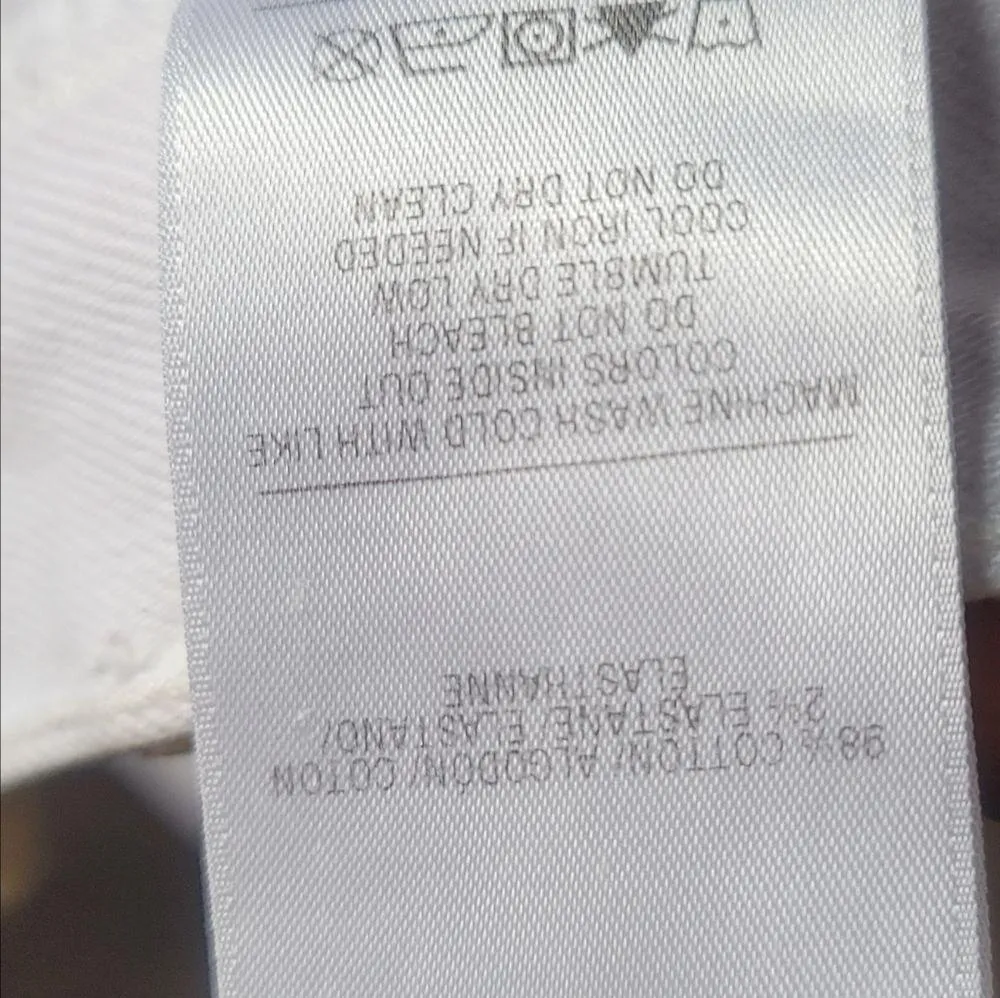 Hudson White Black Animal Print Raw Hem Denim Skirt 25 - Image 3