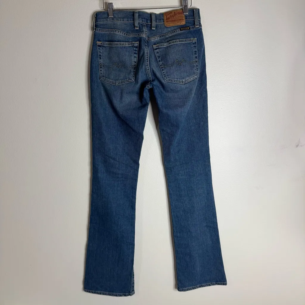 Lucky brand dungarees ladies sweet n low long length denim jeans size 2 26 cute - Image 10
