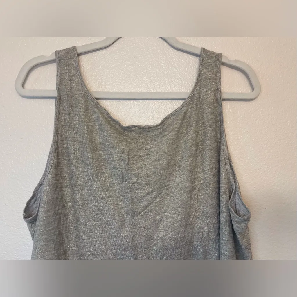 Jennifer Lopez JLO Women’s Gray Gold Shimmer Sleeveless Tank Top‎ Size 3X - Image 4