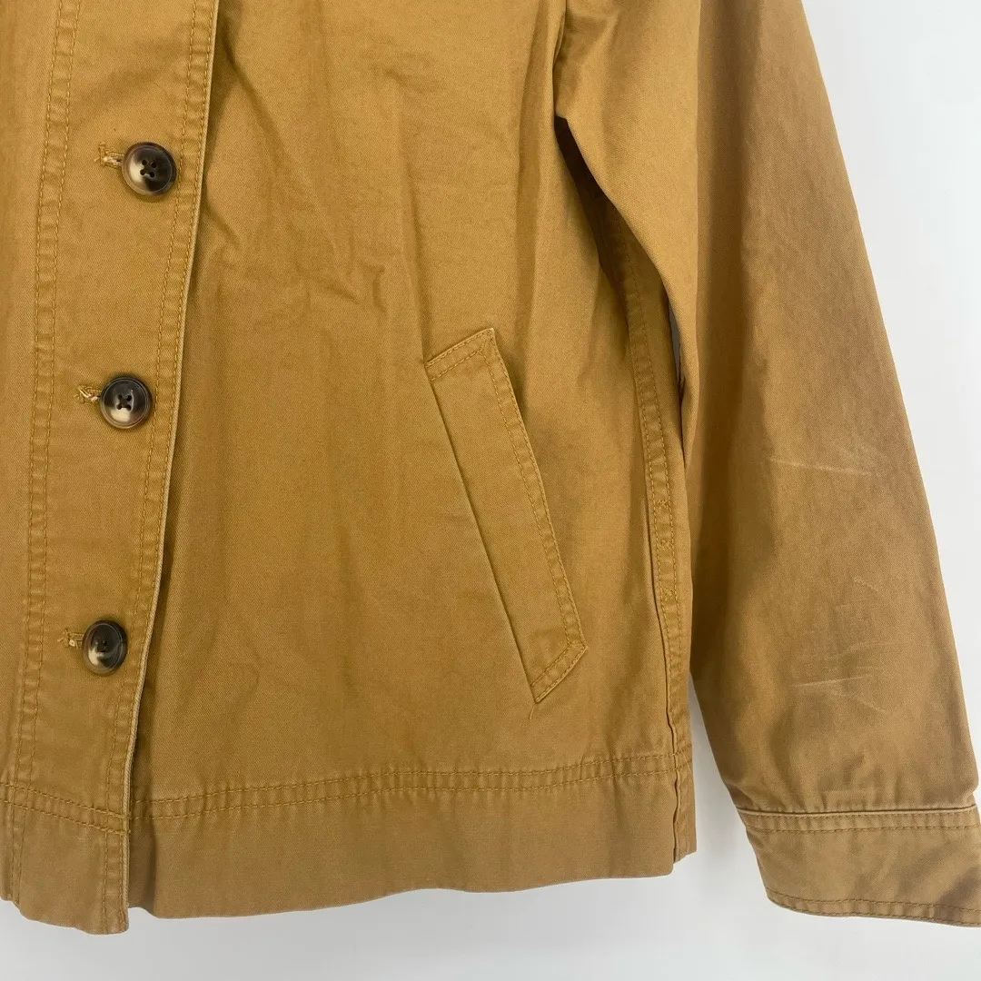 Madewell Northwood Utility Jacket Sahara Sand sz XXS Tan Cropped Chore Military - Image 6