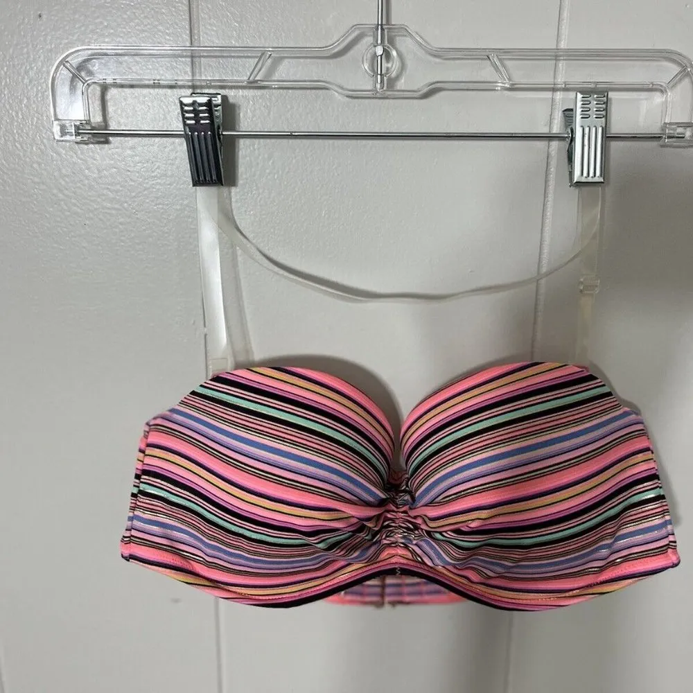 Victoria’s Secret The Flirt Ruched Bandeau Bikini Underwire Top - Image 2