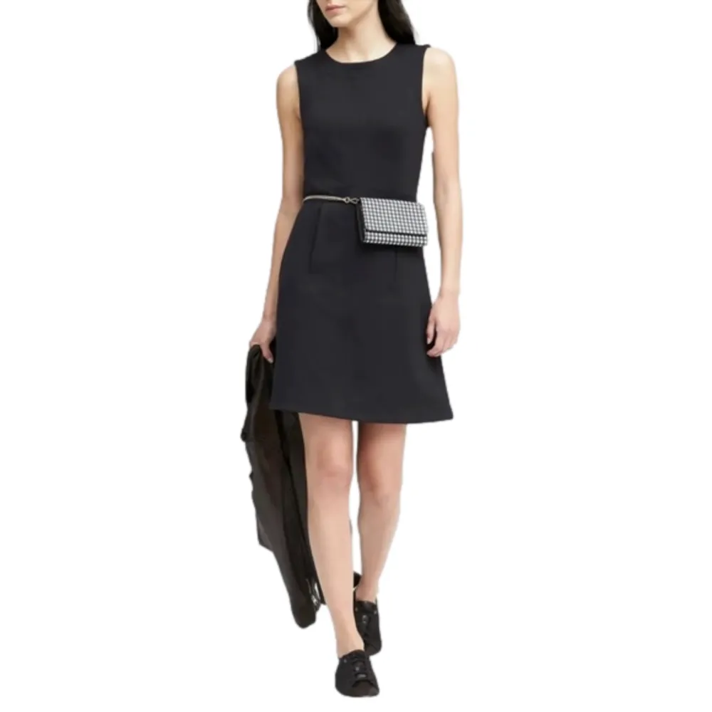 Banana Republic Sleeveless Knit Mini Dress Womens 2 A-line Minimalist Chic - Image 2