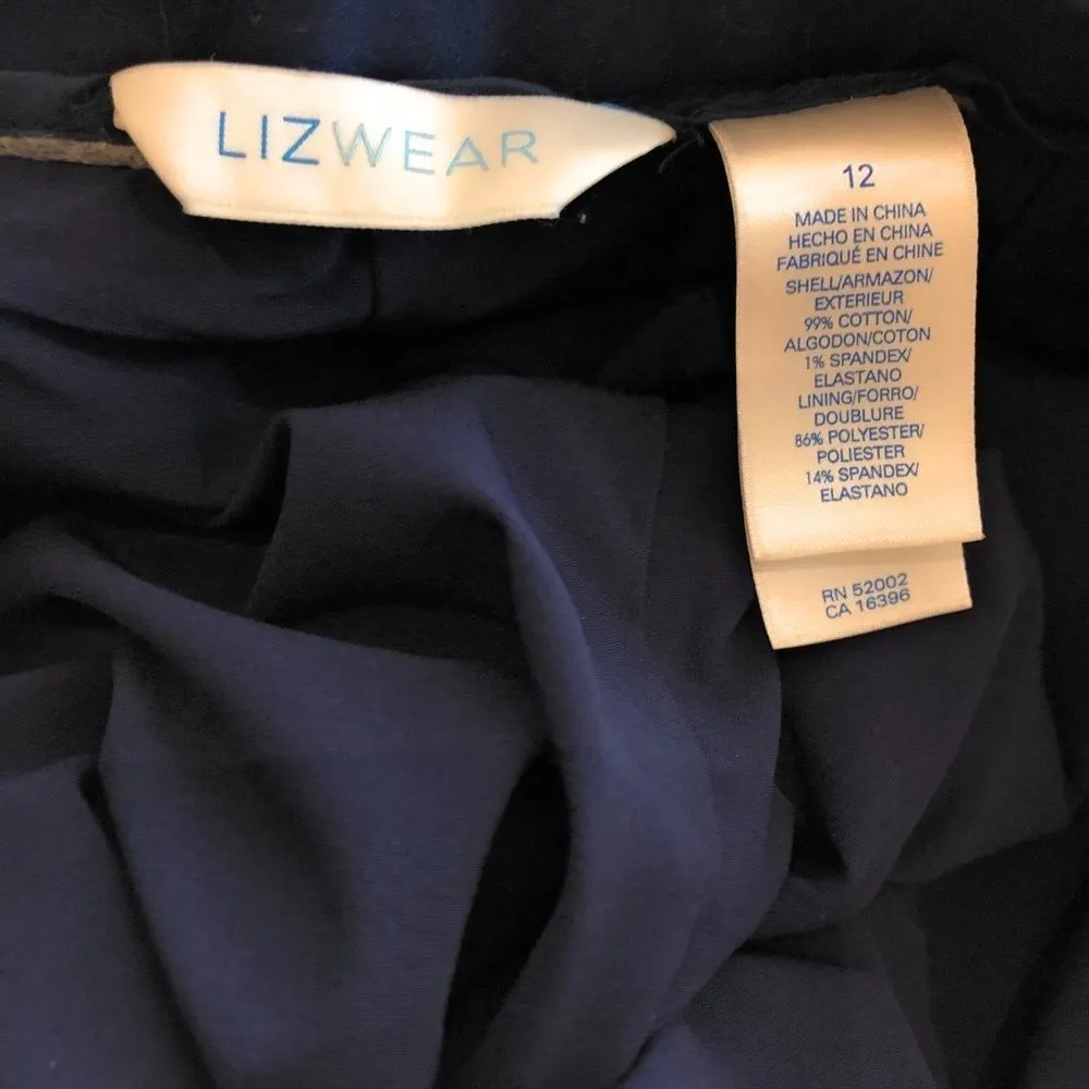 Vintage Liz Wear‎ Skort Blue Size 12 - Image 5