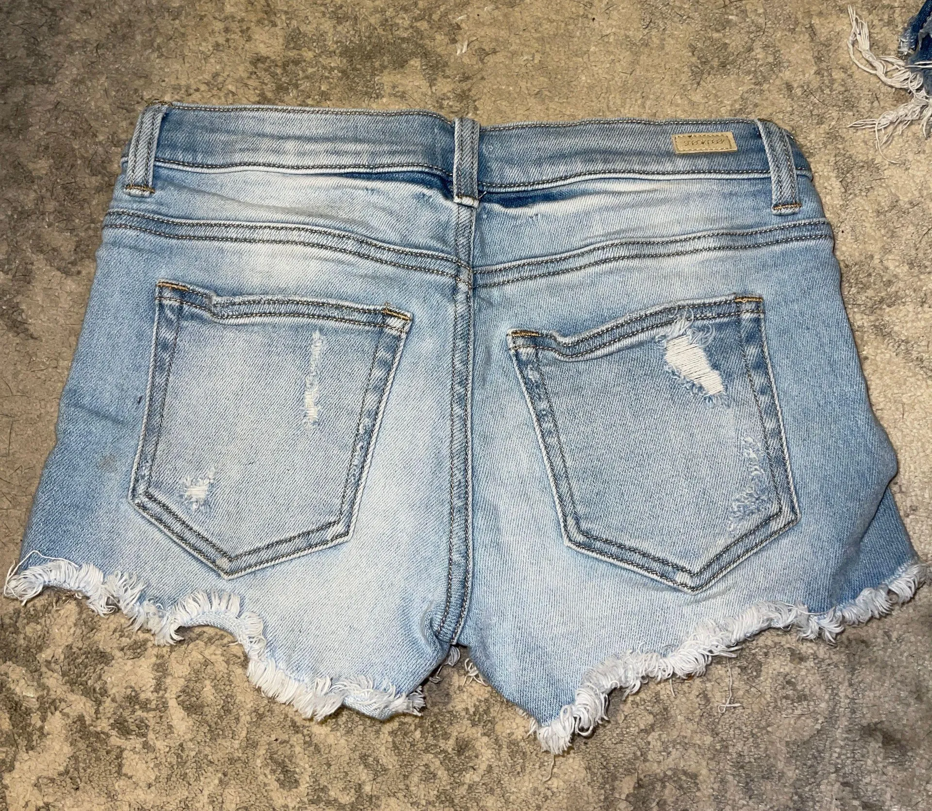Mid Rise Denim Shorts - Image 2