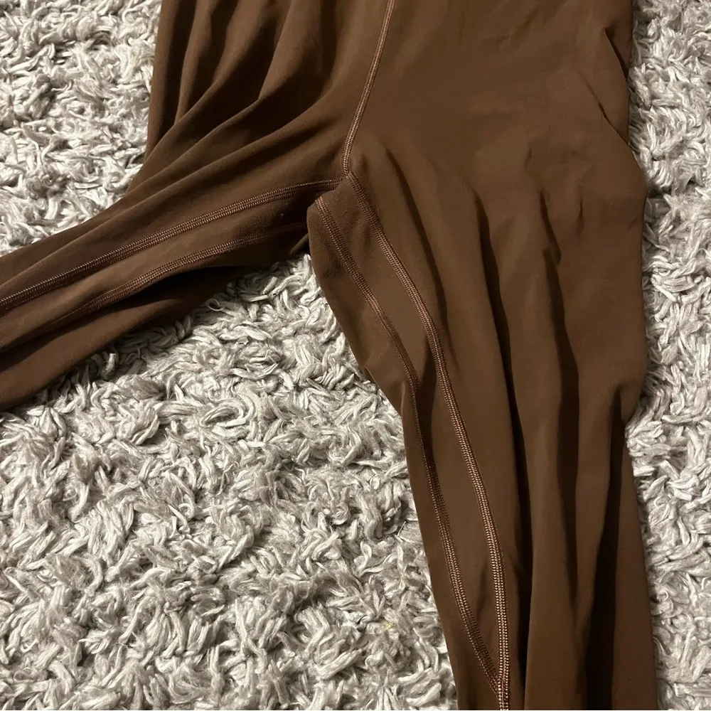 Lululemon espresso align 25” romper size 10 - Image 3