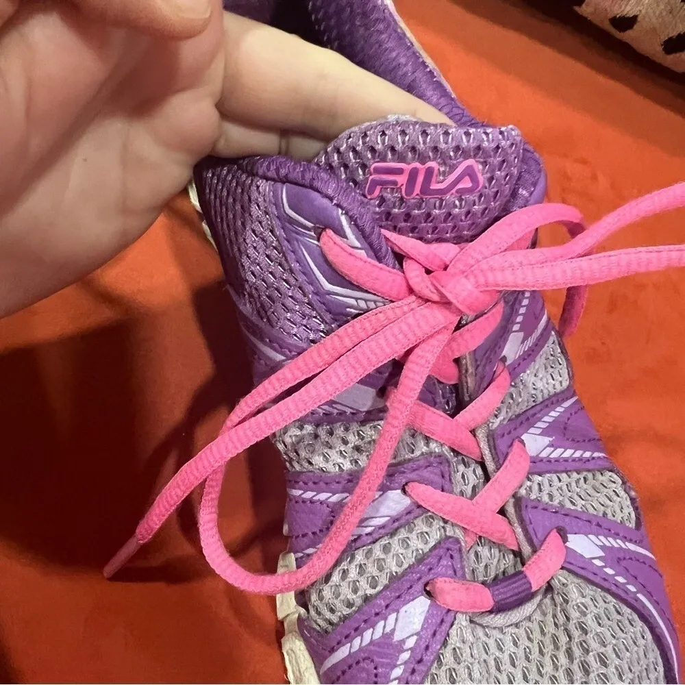 FILA 3SR21014-555 Y2K Sportycore Purple Gray Mesh Running Sneakers Barbie Size 6 - Image 8