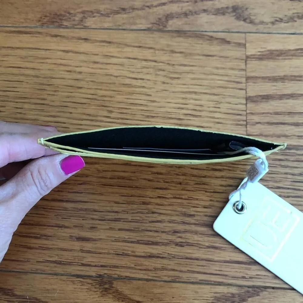 URBAN EXPRESSION Metallic Vegan Leather Gold Card Case NWT - Image 2