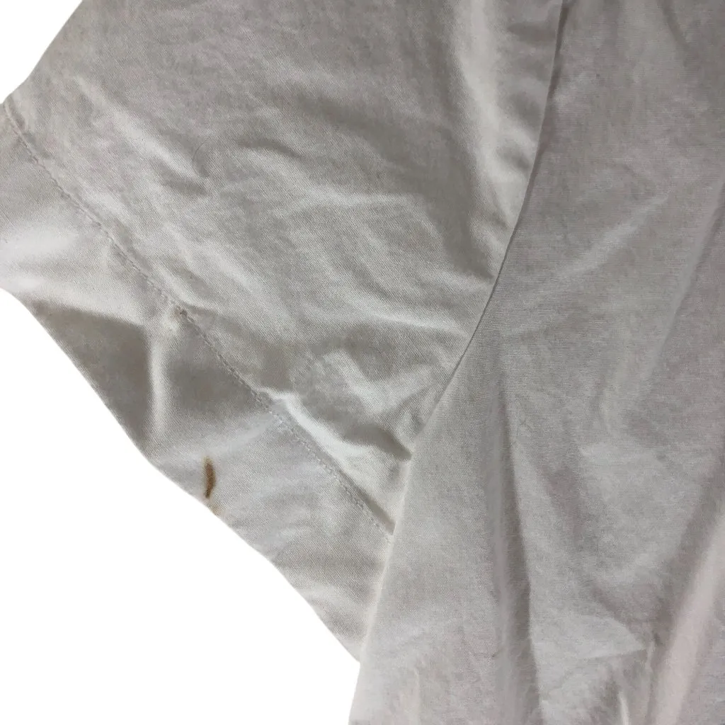 J Crew Short-Sleeve Poplin Popover Top Cotton Stretch White XS - Image 2