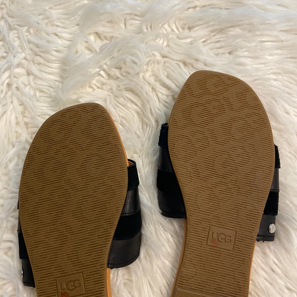 UGG Sandals size 11 so beautiful color black BNWOT please see all photos - Image 5