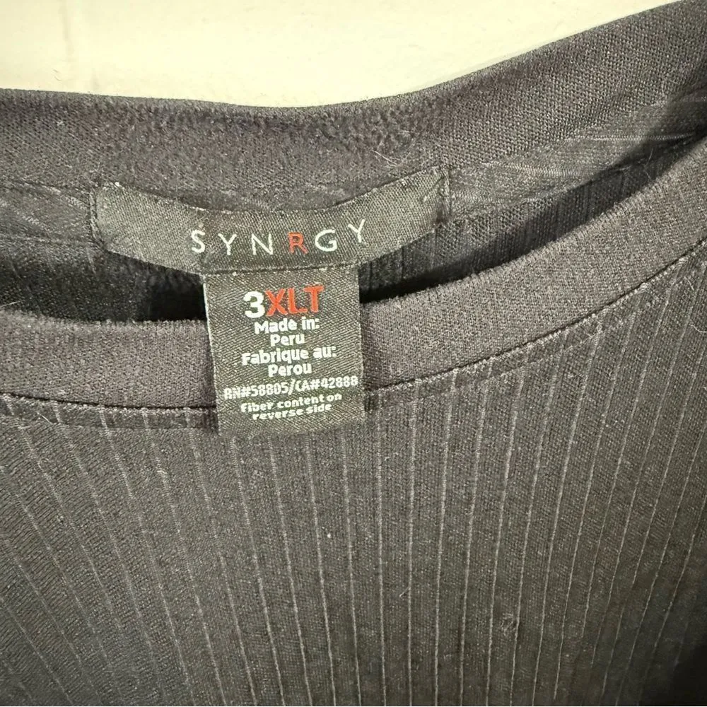 Chico's Black Short Sleeve Tee Relaxed Fit - Image 3