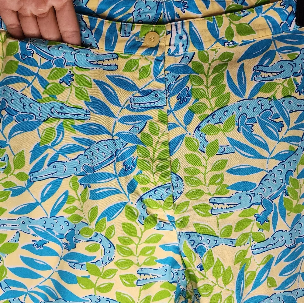 Lilly Pulitzer Pants Mimosa Everglades Alligator - Image 2