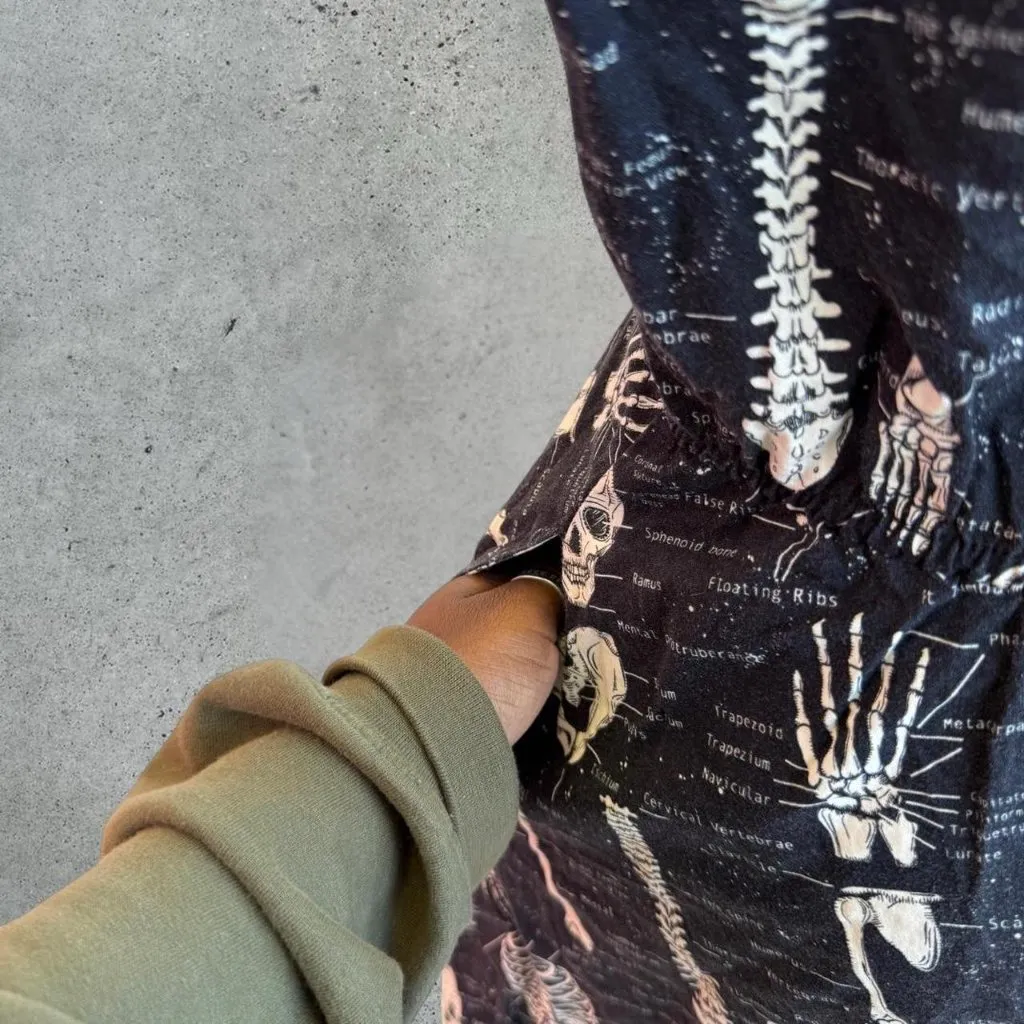 2000s skeleton print dress - Image 8