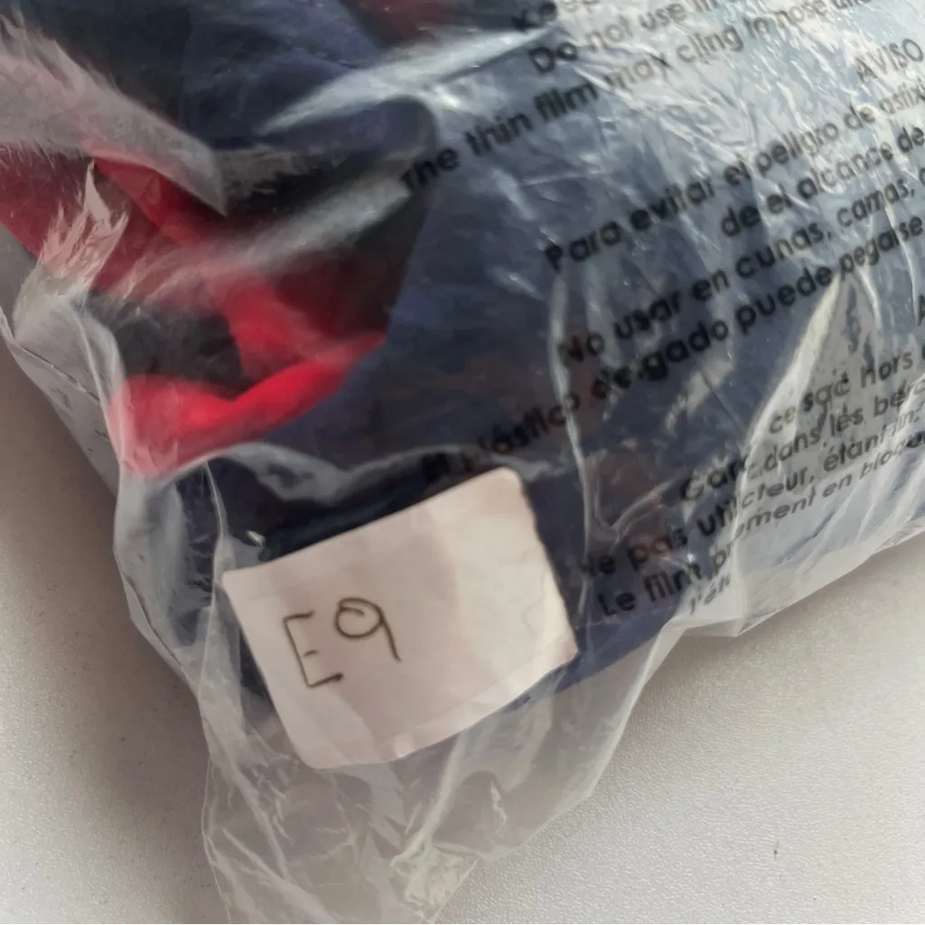 Vintage Sub4USA Navy and Red Long Sleeve Pullover Small Blue - Image 10