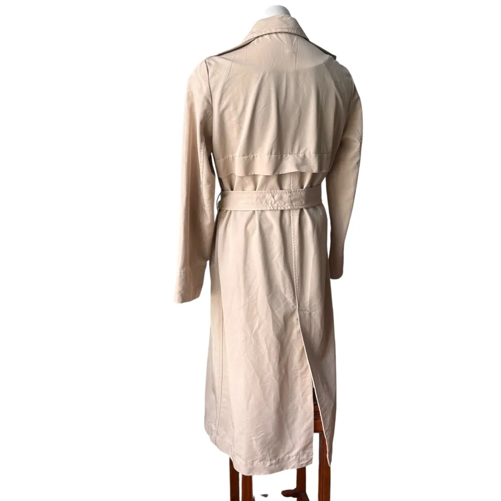 MNG Casual Evelyn Belted Wrap Trench Coat, Sz XS Tan - Image 5