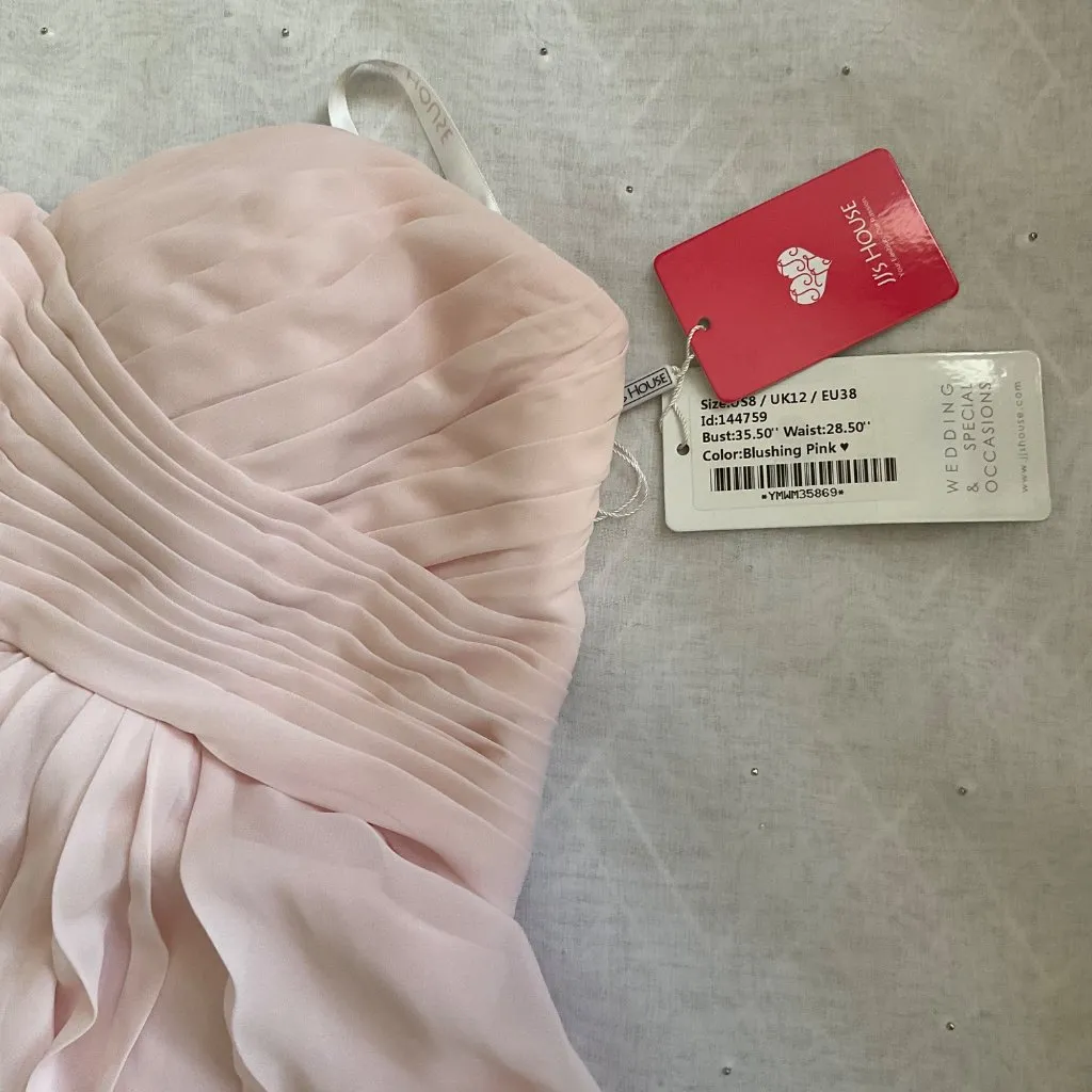 NWT JJ"s HOUSE pink maxi long dress SZ 8 bust32 Formal Dress - Image 2