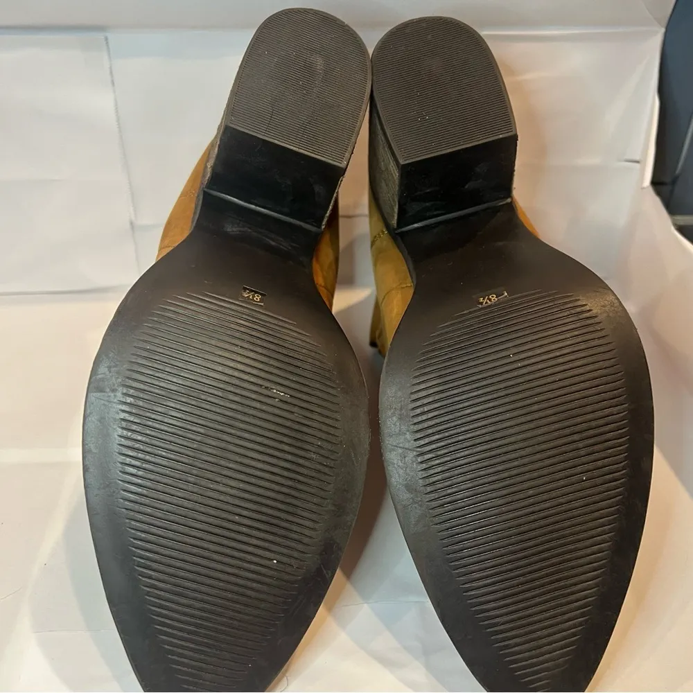 Steve Madden Pawel Heel Cognac Suede Bootie Size 8.5 - Image 10