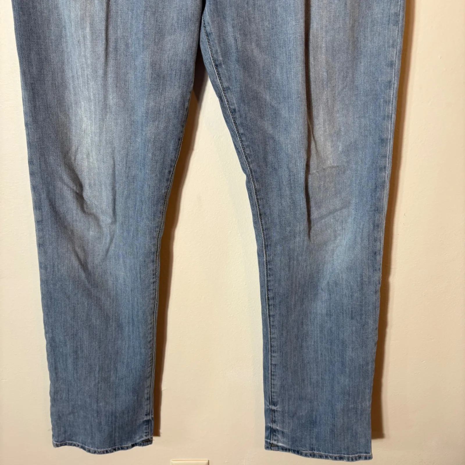 AJ Armani Jeans Light Wash Button Fly Denim Pants Classic Size 30 Blue - Image 3