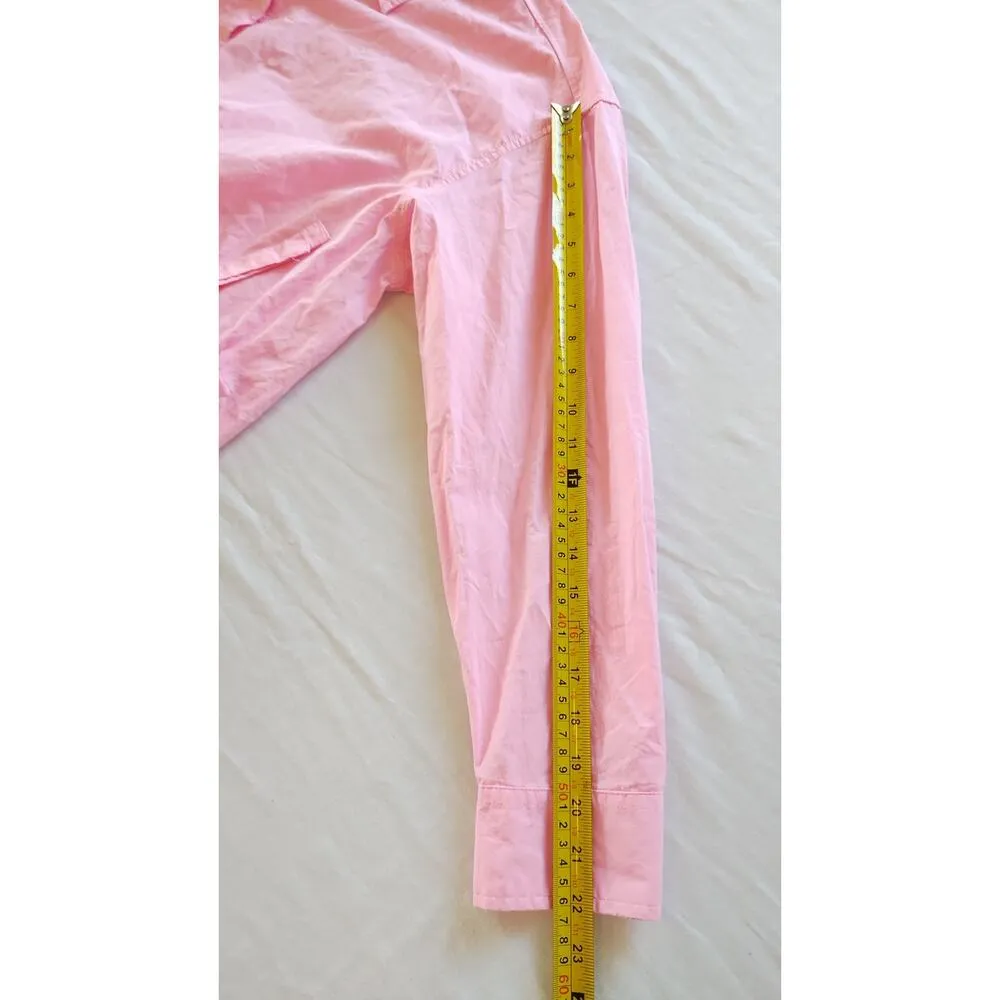 Universal Threads 100% Cotton Pink Shirt Dress Caftan With Pocket Size Large New - Image 16